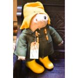 A vintage Paddington bear with original label