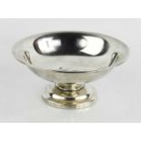 A silver bowl on stand, with weighted base, Birmingham 1935, 9.98toz.