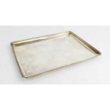 A silver tray, Birmingham 1925,14.3toz.Condition report: Wear commensurate with age, and some