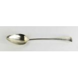 A silver Georgian serving spoon, London 1809, 3.8toz.