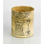 A local interest pottery mug for Spalding Lincolnshire Cattle Spice, 'for the Chamberlain &