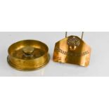 A Grenadier Guards brass bed plate to C.Ball 5472, marked to reverse Hobson & Sons together with a