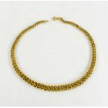 An 18ct gold graduated chain link necklace, 44.2g.