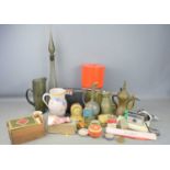 A group of collectible items to include Leichners grease paints, retro ice bucket, Svenskt Tenn
