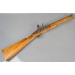 A part 19th century Blunderbuss the barrell marked London Mail, the lock plate stamped London