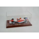 A Panasonic Toyota Racing model, with Fly Kingfisher livery, in presentation case with plaque '