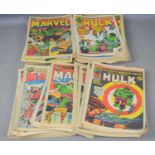 A quantity of vintage Marvel comics "The mighty world of Marvel" starting from No 2 onwards