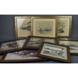A group of Japanese pictures and prints.