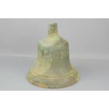 An 18th century bronze ships bell found by fishing trawler two miles off Lizard point in 2012,