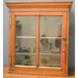 A mahogany glazed table top display cabinet, circa 1900