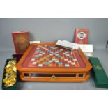 Franklin Mint, collectors edtion scrabble board 24K gold plated Scrabble tiles