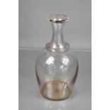 French glass cider carafe circa 1840.