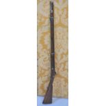 An Enfield marked 1853 pattern percussion rifle dated 1863