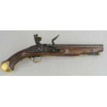 A British flintlock pistol 1800s style, marked Tower and GR