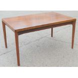 A Mid-Century Vejle Moebelfabrik extending dining table, 240cm by 88cm by 73cm high