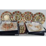 A collection of Royal Crown Derby Christmas plates comprising 1993, number 1773/2500, 1995, 1346/