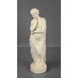 A Parian ware figure of a classical lady, 25cm high.