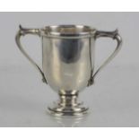 A silver trophy by the Goldsmiths & Silversmiths Co, London 1913, 181g.