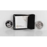 Two Silver 1oz Krugerrands, cased, with certificate, limited edition of 20000.