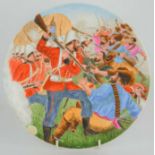 A handpainted commemorative plate for the Boer War, given to the vendor's great, great