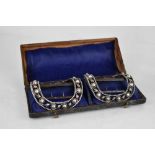 A pair of George III gold and silver mounted buckles, by Richard Pugh and John Wheeldon, London