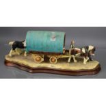 A Border Fine Arts sculpture by Ray Ayres, Gypsy Wagon, limited edition 319/600, signed to the