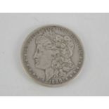 An 1888 American Morgan silver dollar