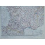 A 1939 to 1945 WWII silk escape map43cm by 52cm