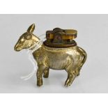 A novelty table lighter, in the form of a donkey [This item is being sold as part of our annual