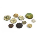 A King John silver penny, together with various other coins, some likely replicas.