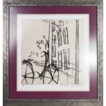 Mark Raven (20th century): Fiets, limited edition print with certificate, signed to the margin, 52