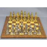 An Italfama chess set with medieval metal figures