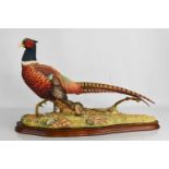 A Border Fine Arts sculpture of a pheasant, titled Autumn Glory, limited edition 563/950, by Russell