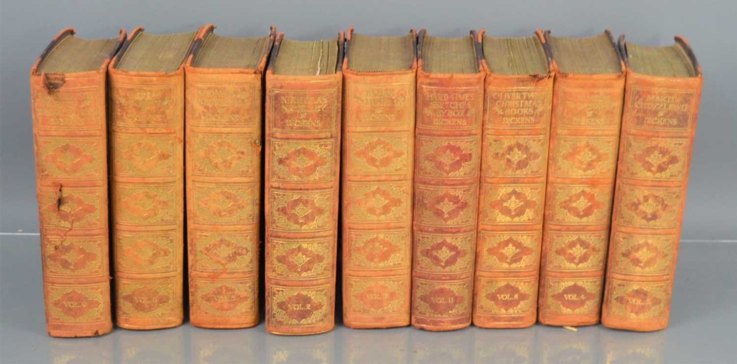 Nine Charles Dickens novels, London edition, published by T.C & E.C Jack and Caxton publishing,