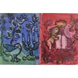 Marc Chagall (1887-1985): Candlestick, and Frontispiece, colour lithographs, both dated 1962 and