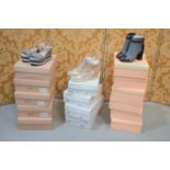 Fifteen pairs of brand new ladies shoes, various sizes and brands to include Yull, Geox Respira
