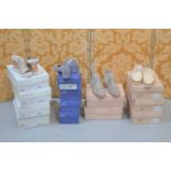 Fifteen pairs of brand new ladies shoes, various sizes and brands to include Geox Respira, Alpe