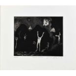 Christopher Wood (20th century): Dark Woods, artists proof, signed in pencil, 34 by 39cm.