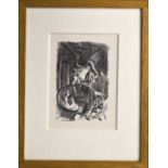 Sir John Tenniel (1820-1914): The Jabberwock, with eyes of flame, wood engraving, 1985, 16 by 11.