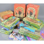 A group of vintage items to include Giles jigsaw puzzles, playing cards, Bel real cream maker and