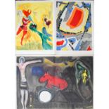 Marc Chagall (1887-1985): three colour lithographs; unsigned, the largest 36 by 56cm.