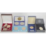 A collection of silver medallions, pendants and coins pertaining to The Royal Wedding of Prince