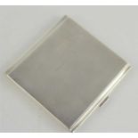 A silver cigarette case, Birmingham 1932, 3.8toz. The case was given to the vendors uncle by Raymond