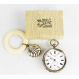 A Victorian silver pocket watch by Spaul & Johnson of London, together with a Victorian silver and