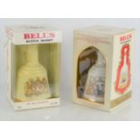 Two commemorative Bells whisky decanters one for the marriage of Prince Charles to Lady Diana