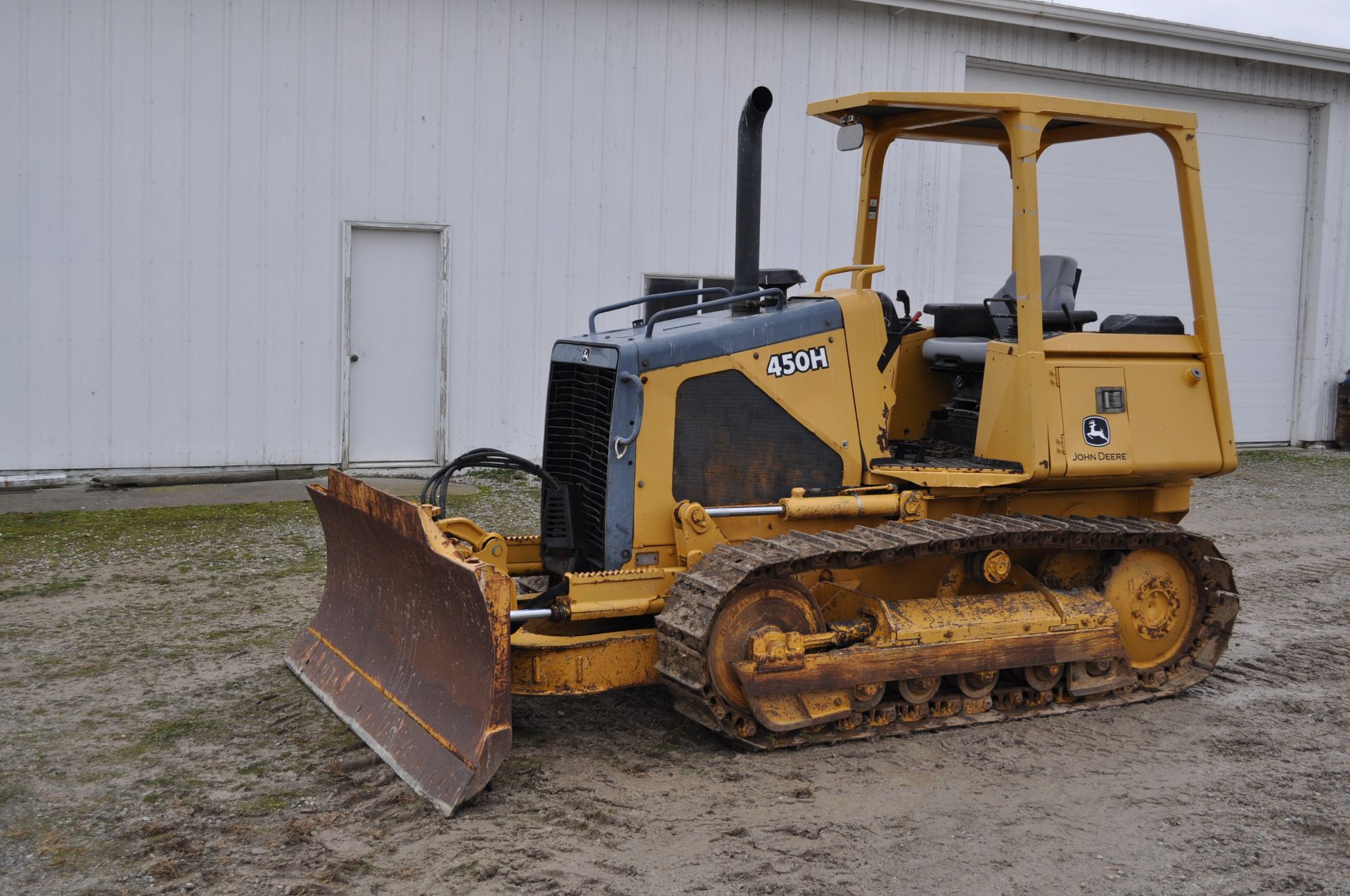 John Deere 450 H dozer, 7 ½’ 6-way blade, 14” tracks, 3597 hrs, SN T0450HX908678 - Image 3 of 22