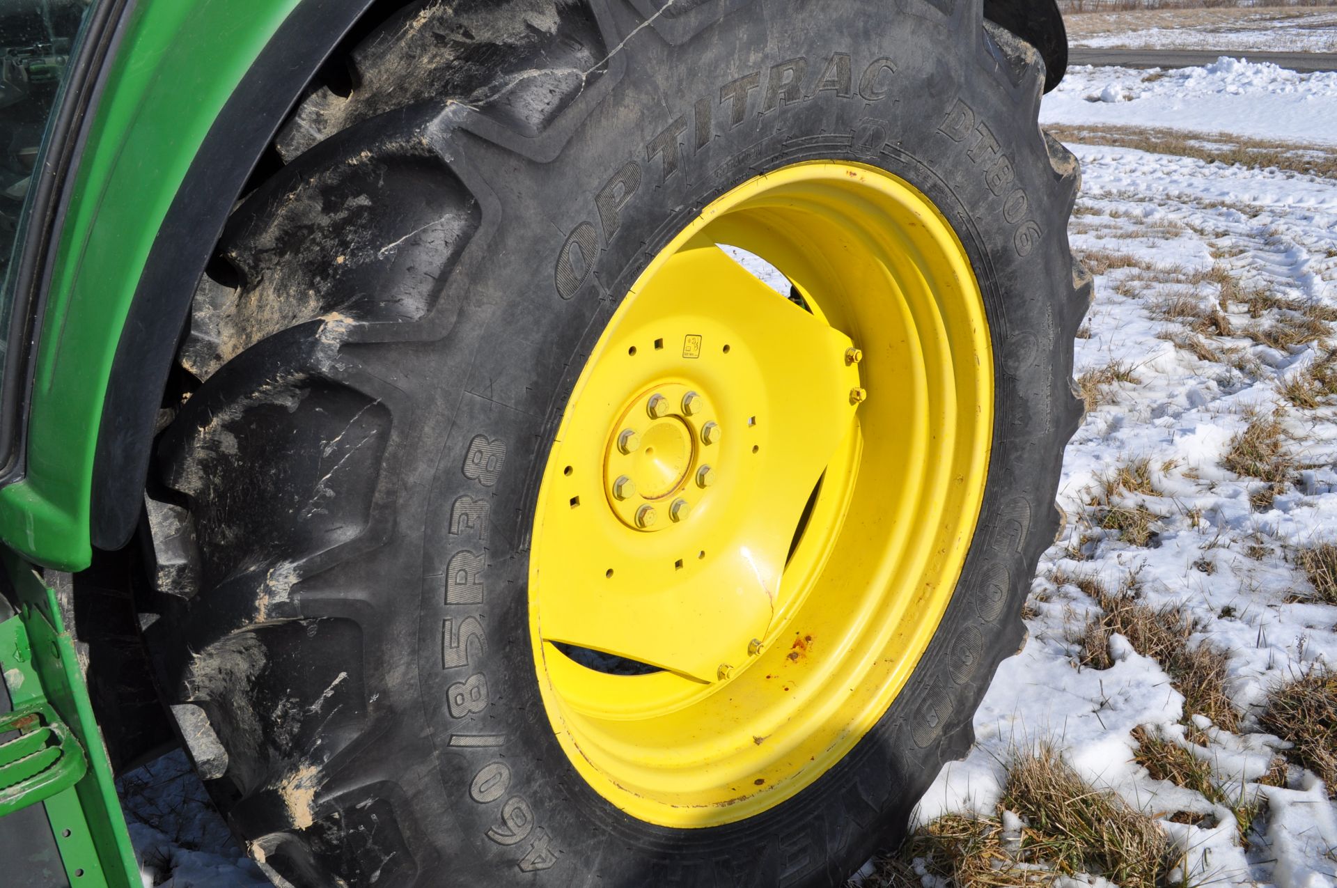 John Deere 6430 tractor, MFWD, C/H/A, 6x4 trans, 460/85R38 rear, 420/85R24 front, front fenders, - Image 16 of 36