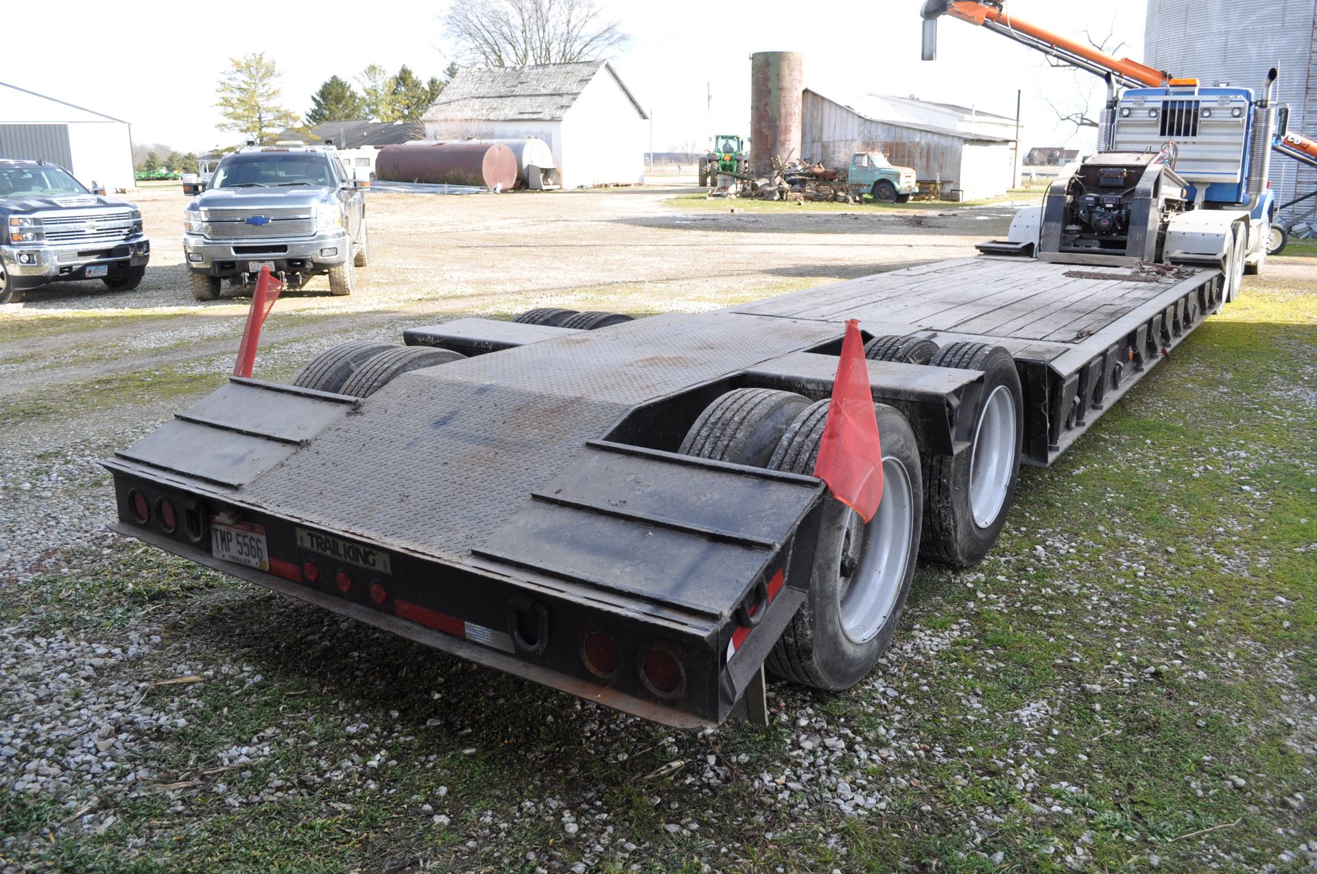 1990 Trail King TK70DGP-432 hyd detach trailer, NEW self contained power unit, 22’ well, 43’ overall - Image 11 of 16