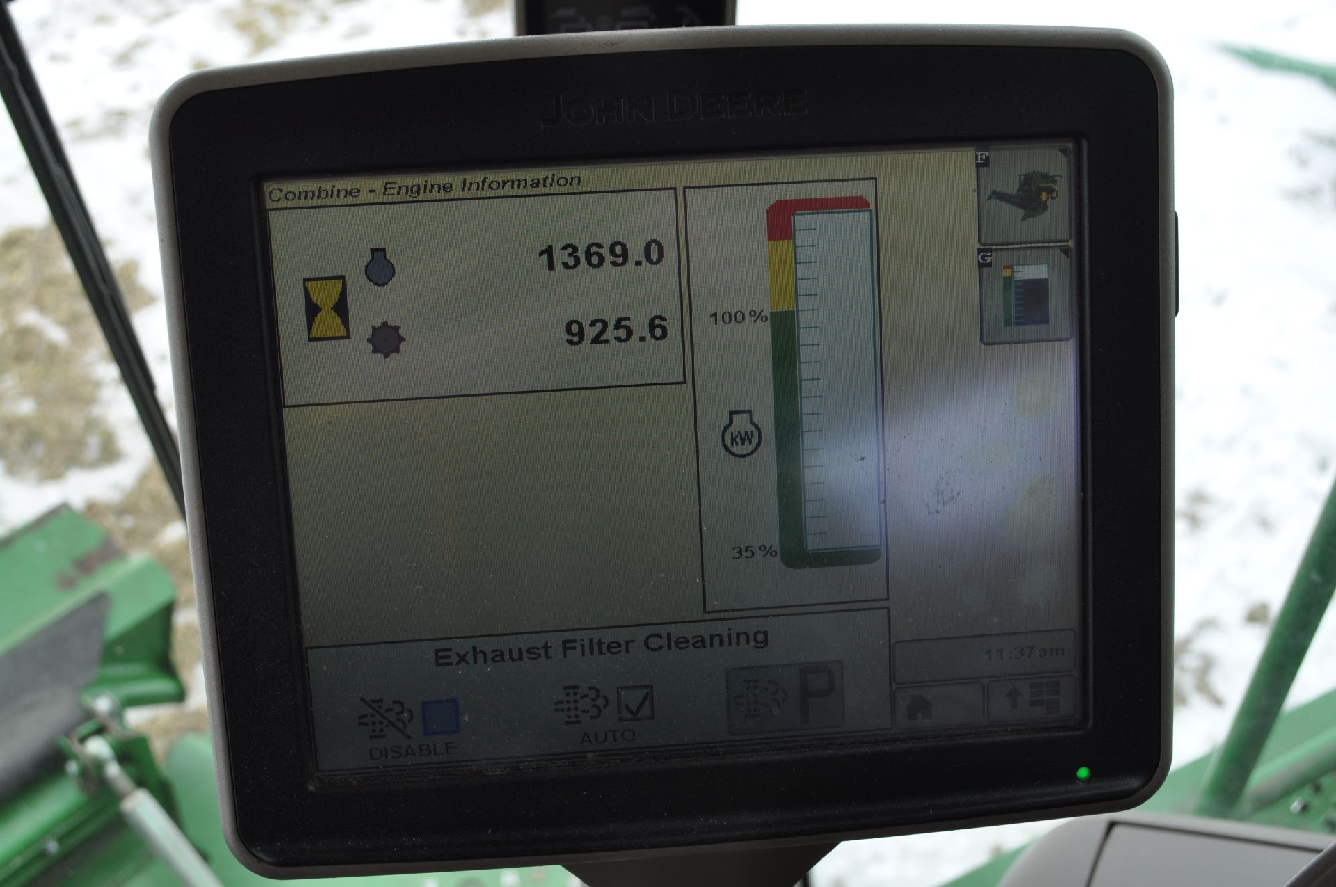John Deere S680 combine, 1250/50R32 drive tires, 750/65R26 rear tires, PWRD, yield monitor, poly - Image 39 of 41