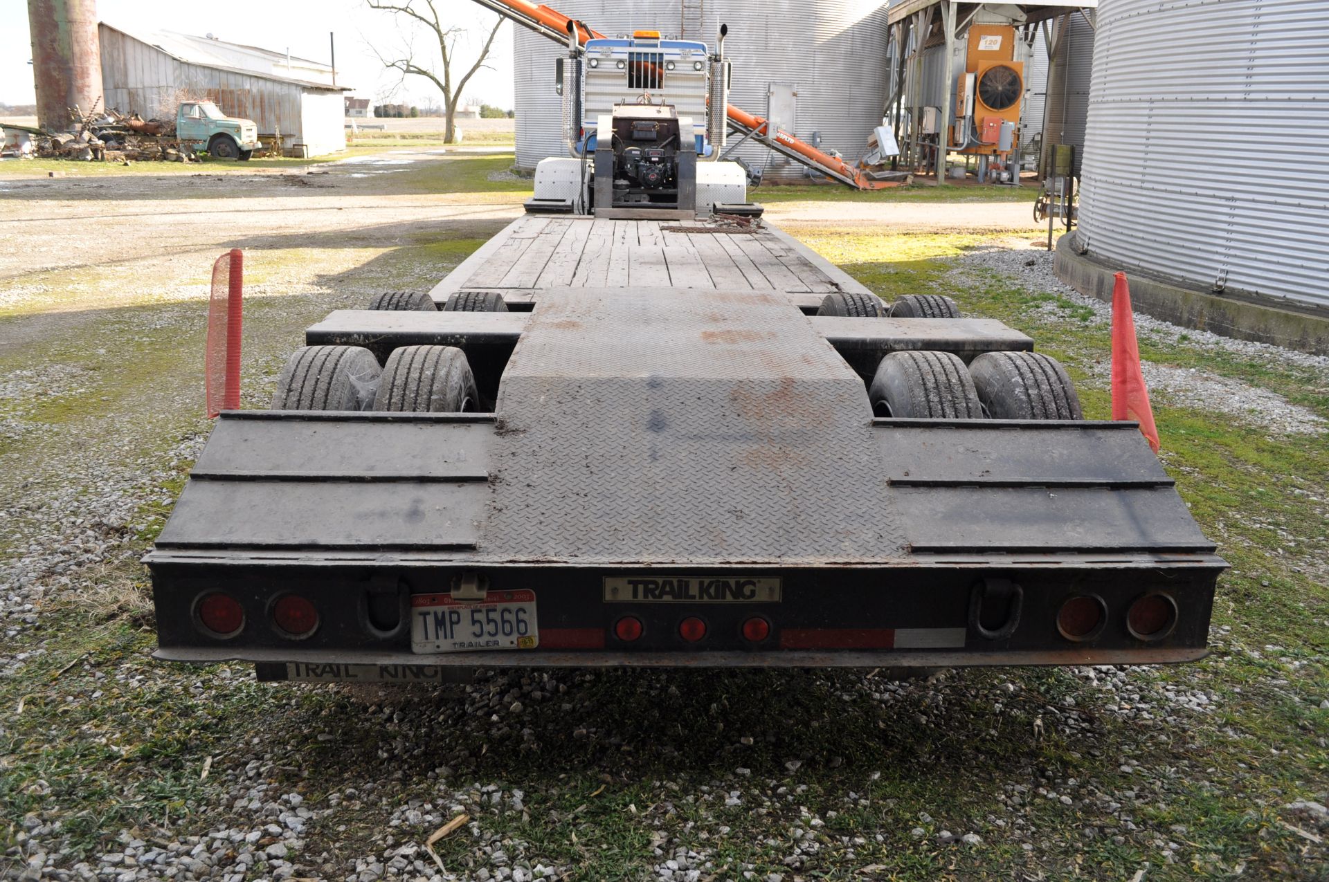 1990 Trail King TK70DGP-432 hyd detach trailer, NEW self contained power unit, 22’ well, 43’ overall - Image 9 of 16